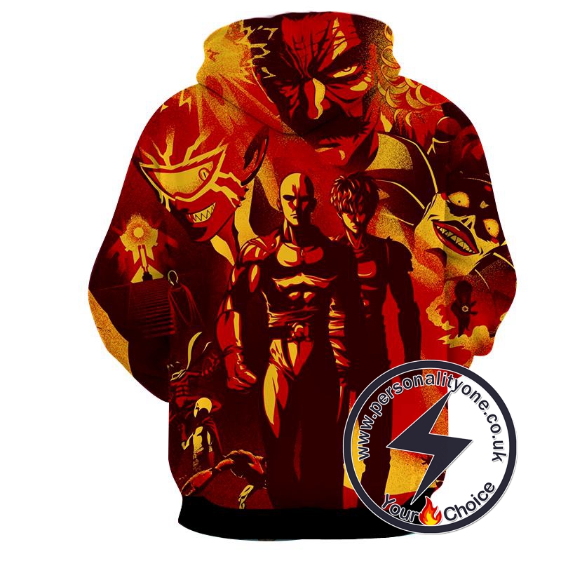 One Punch Man - One Punch Man 3D - Hoodies